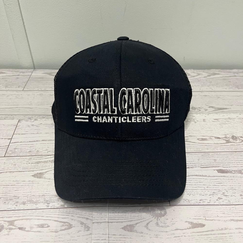 Coastal Carolina Chanticleers Trucker Hat Black Mesh Snapback Cap NCAA